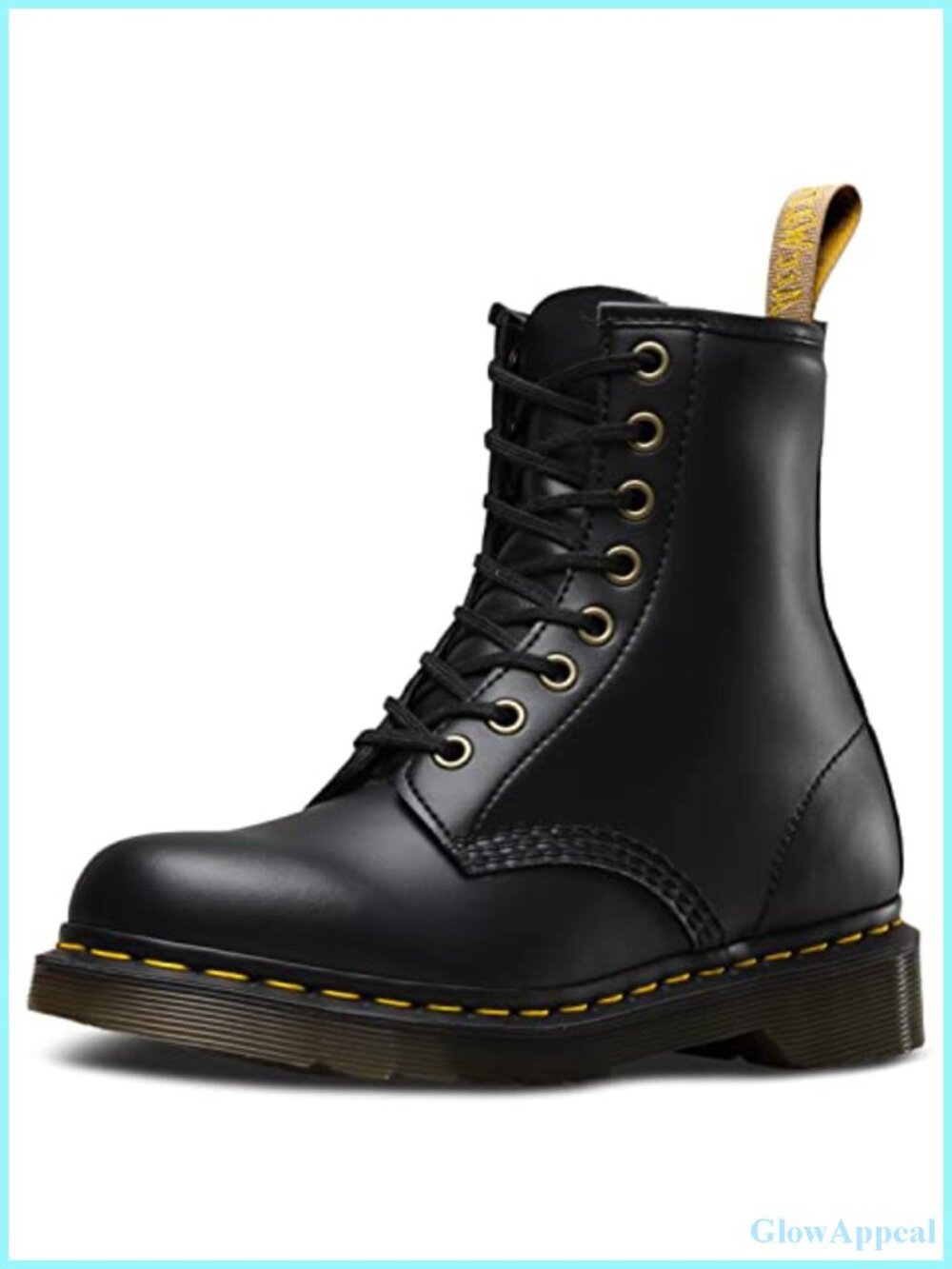Vegan Leather 8 Eye Boot Lace-Up Combat Ankle